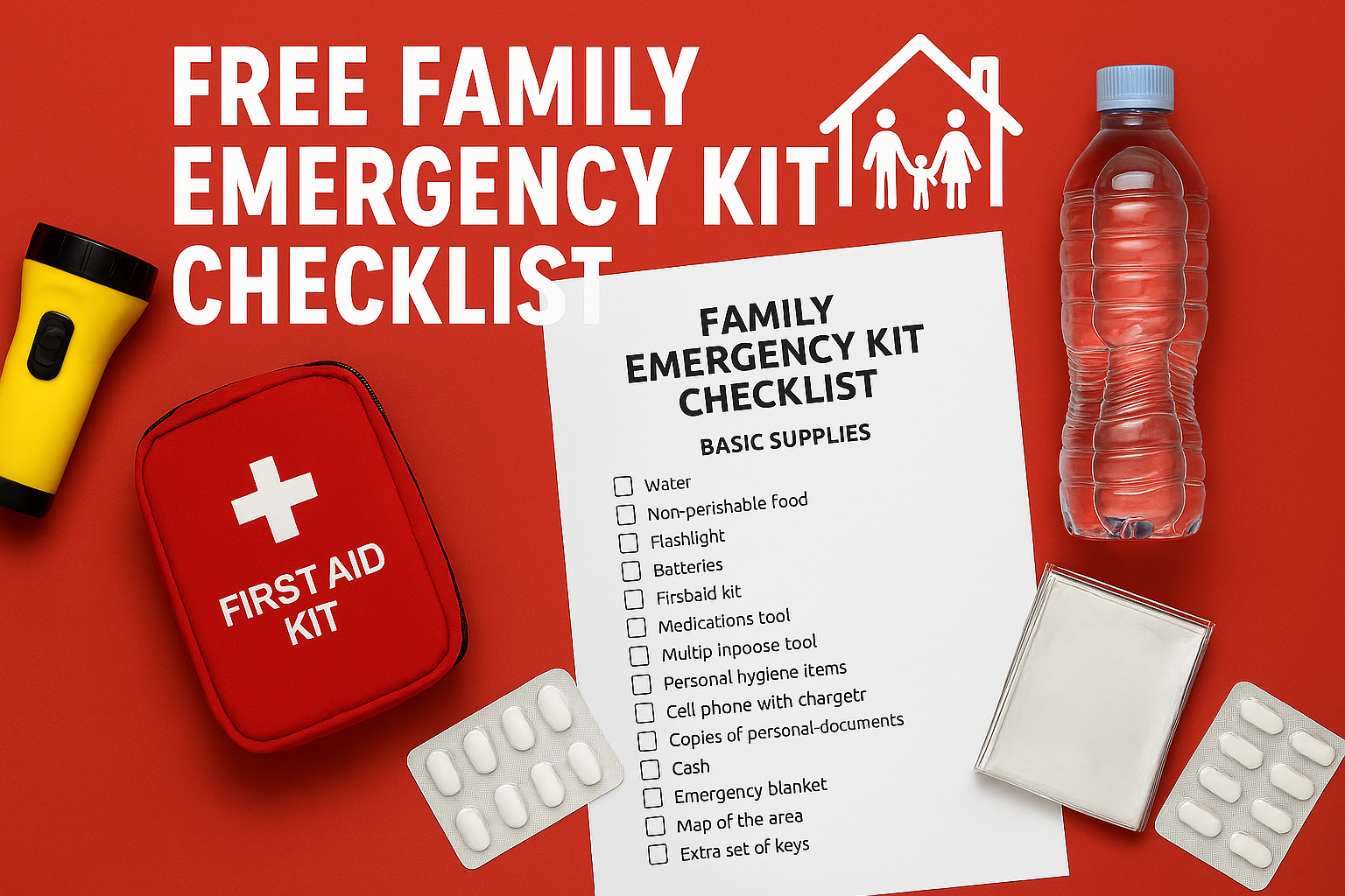 Free family emergency kit checklist for beginners